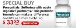 Prosentials: Suffering with nasty digestive problems? This probiotic formula can make a difference.